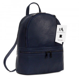 Rucsac dama din piele naturala DiAmanti Francesca Bleumarin Scuro